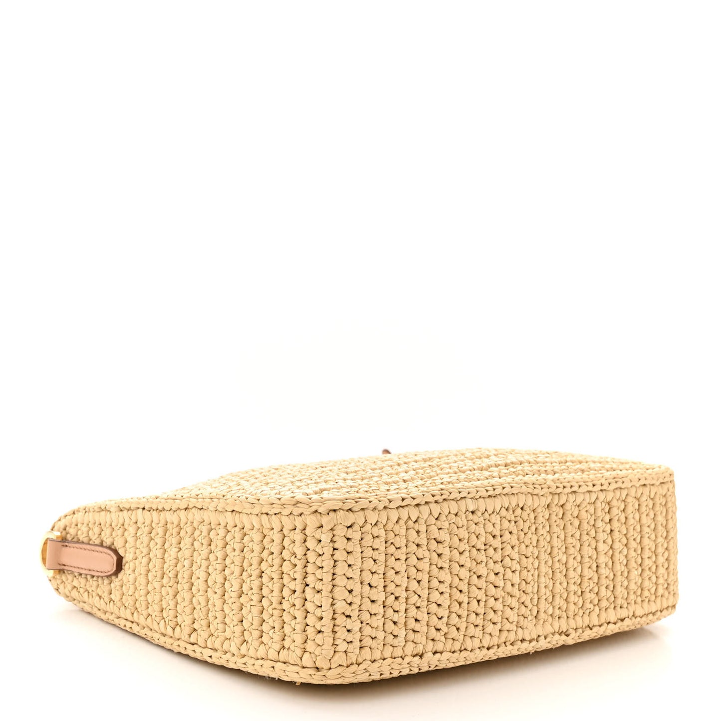 Yarn Raffia Effect Crochet Re-Edition 2005 Shoulder Bag Naturale