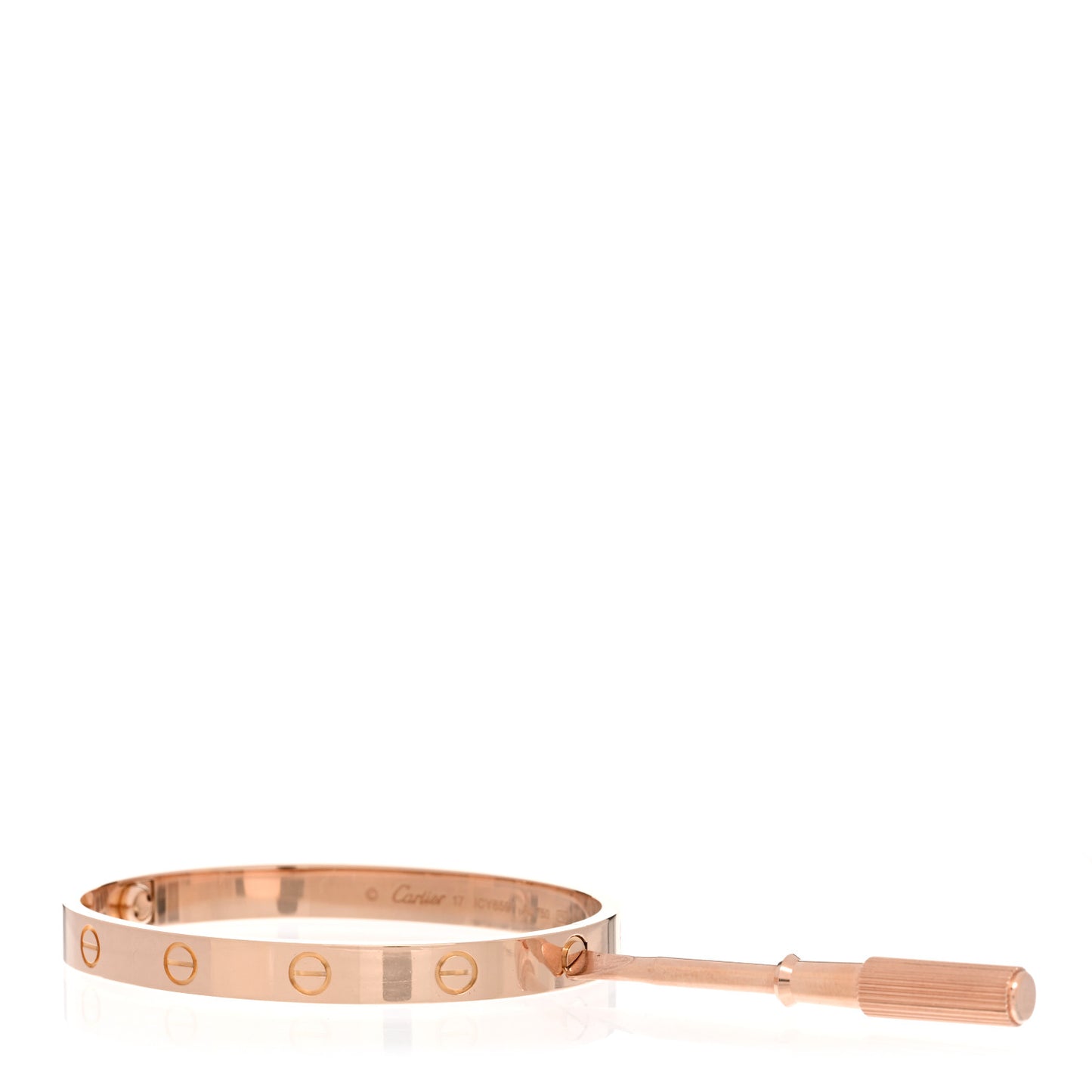 18K Pink Gold LOVE Bracelet 17