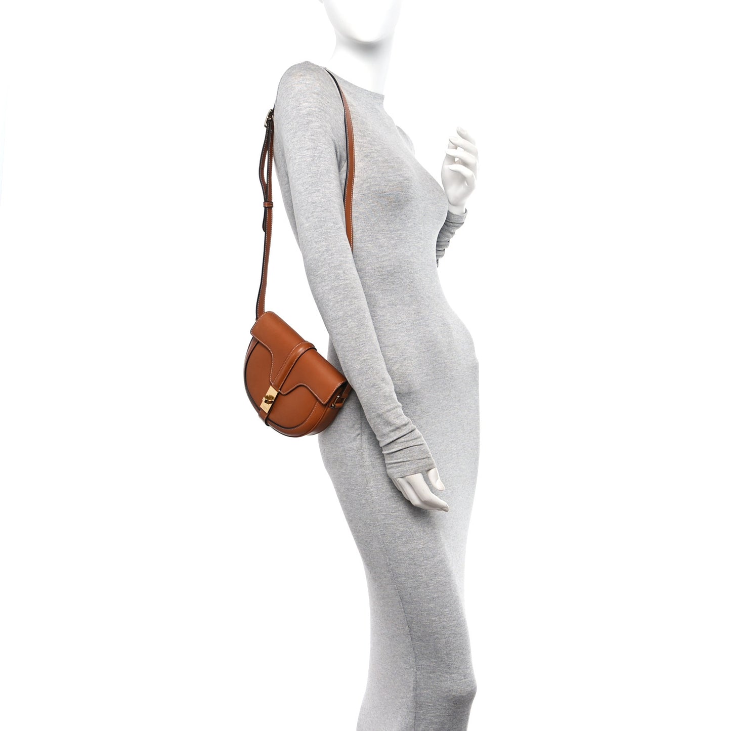 Natural Calfskin Besace Small 16 Tan