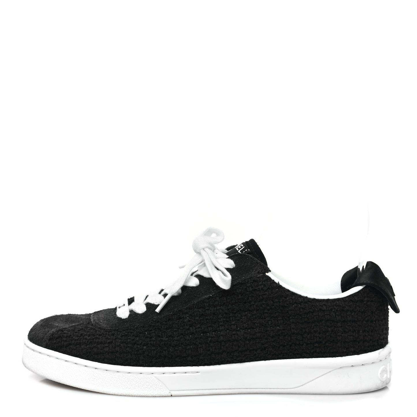 Tweed Suede Womens Sneakers 36.5 Navy