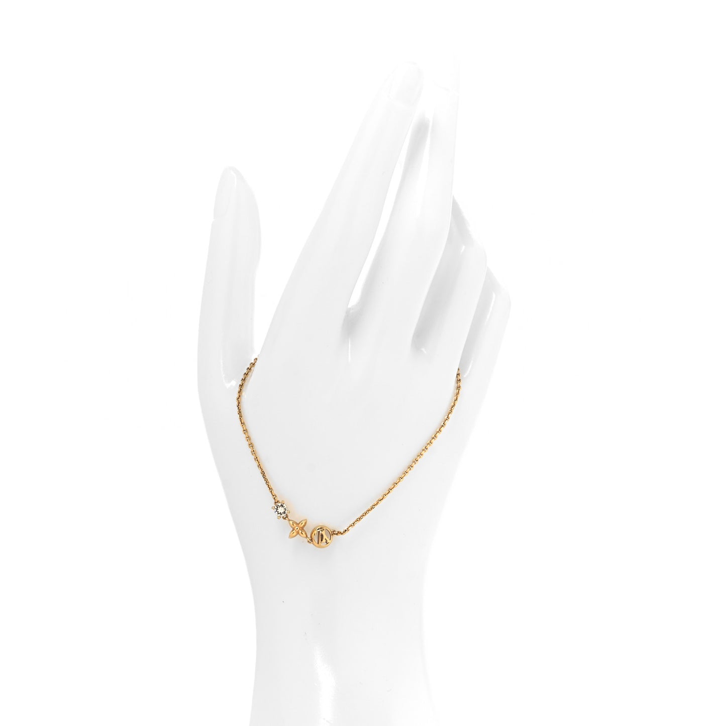 Metal Crystal Petit Louis Bracelet Gold