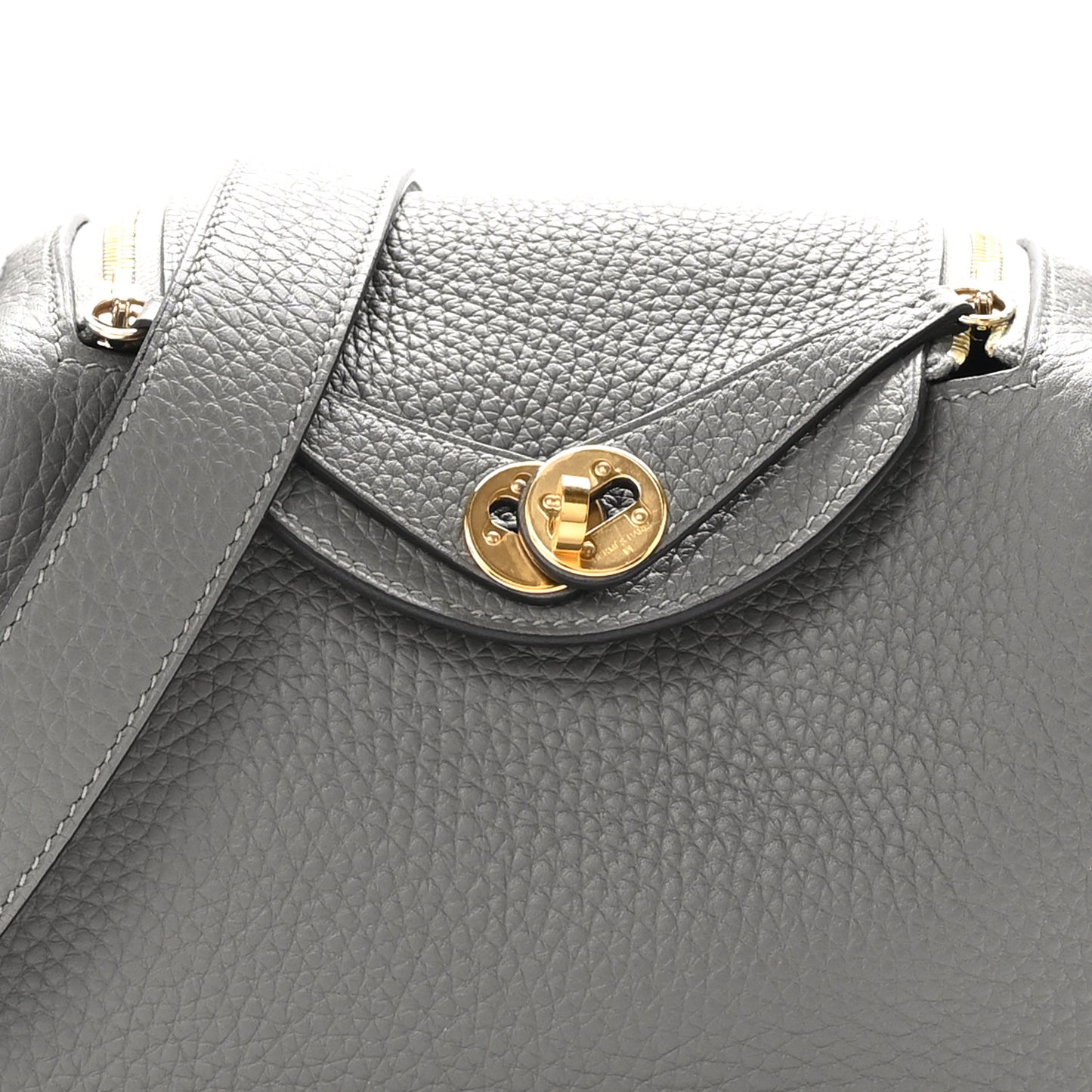 Taurillon Clemence Mini Lindy 20 Gris Meyer