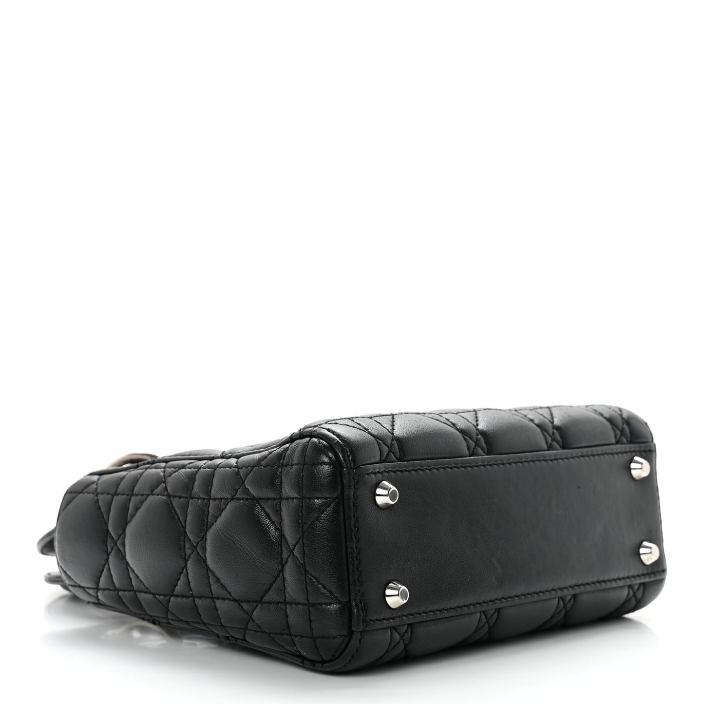 Lambskin Cannage Mini Lady Dior Black