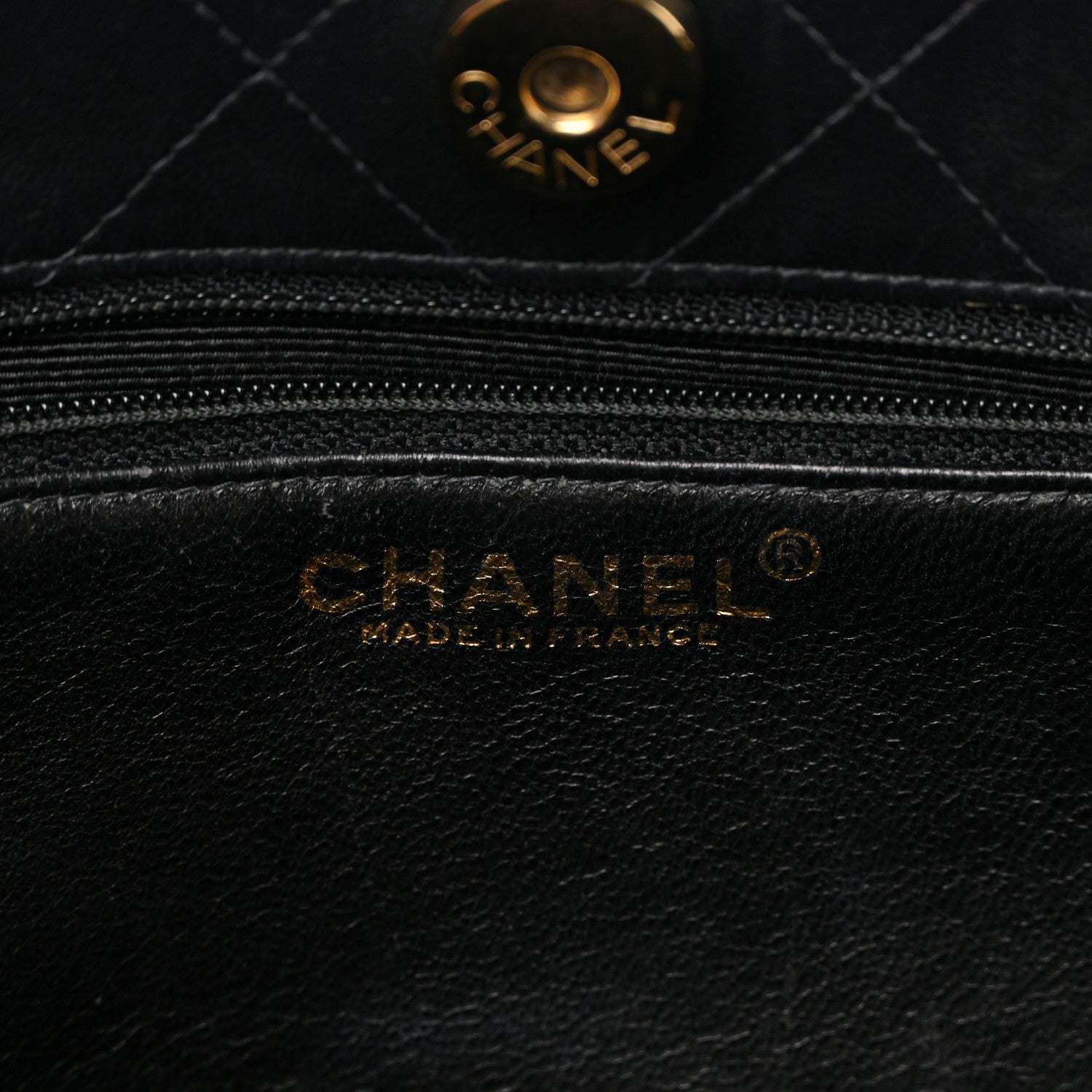 Chanel Lambskin Quilted Shopping Tote Black 5 of 16
