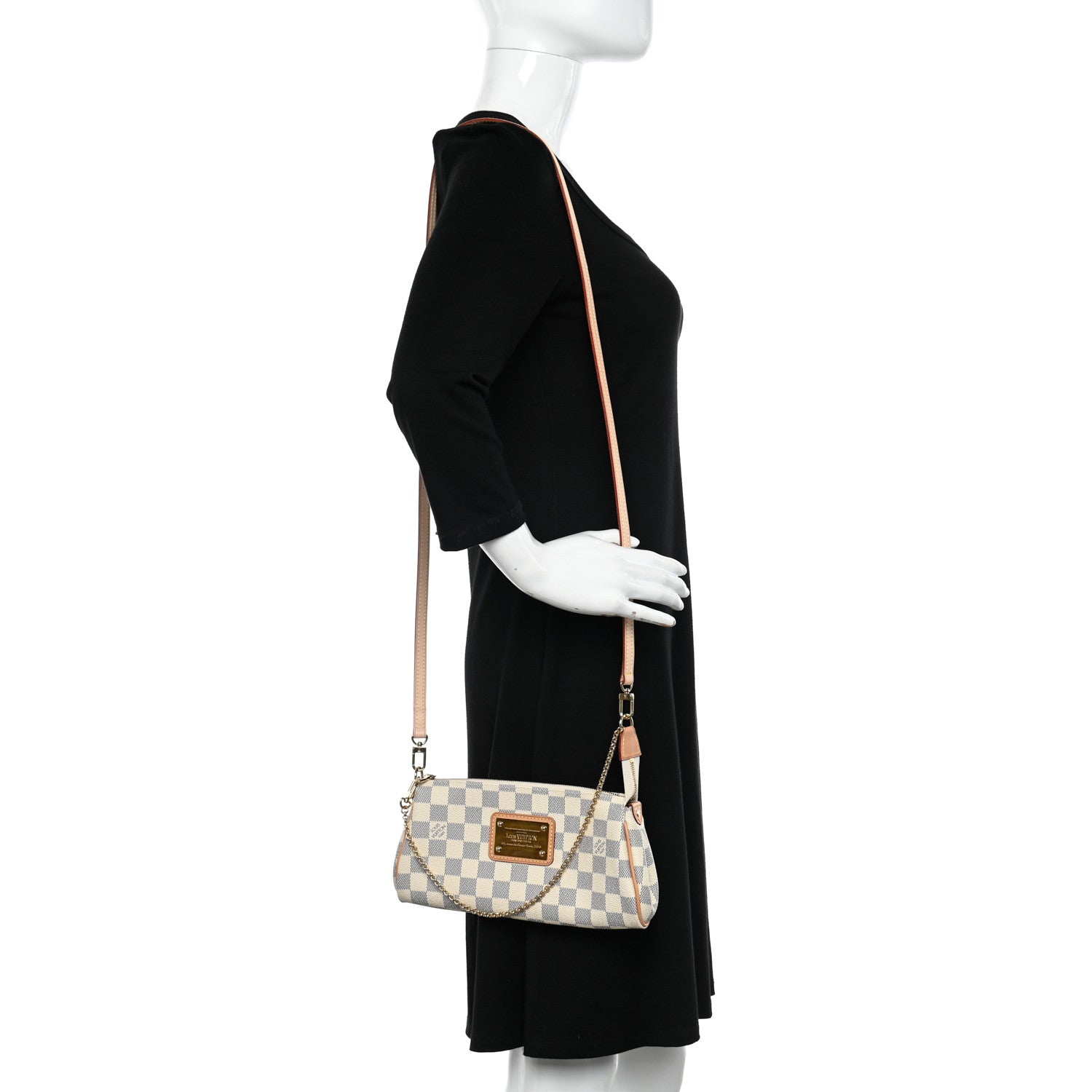 Louis Vuitton Damier Azur Eva Clutch 2 of 10