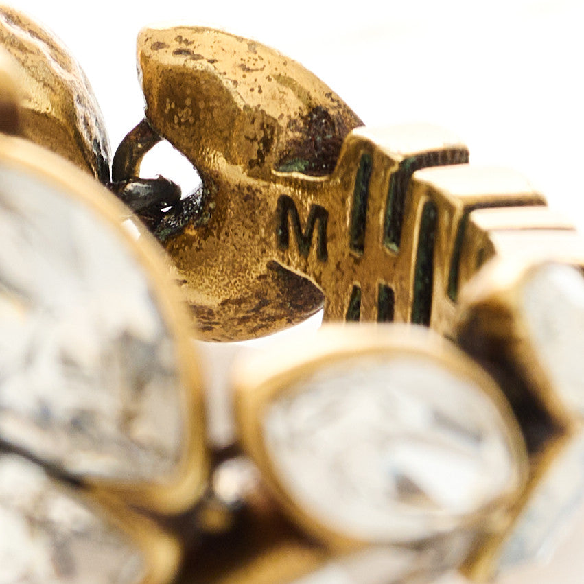 Christian Dior Metal Crystal D DIO(R)EVOLUTION Ring M Aged Gold 4 of 4