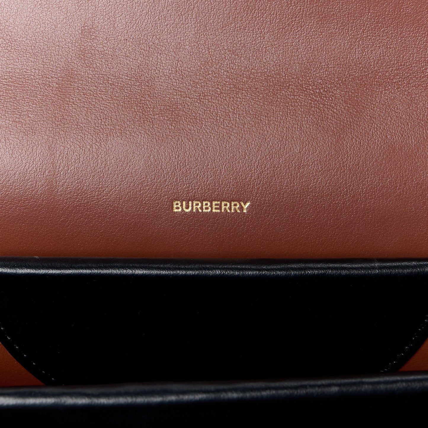 E-Canvas Monogram Stripe Small TB Bag Bridle Brown