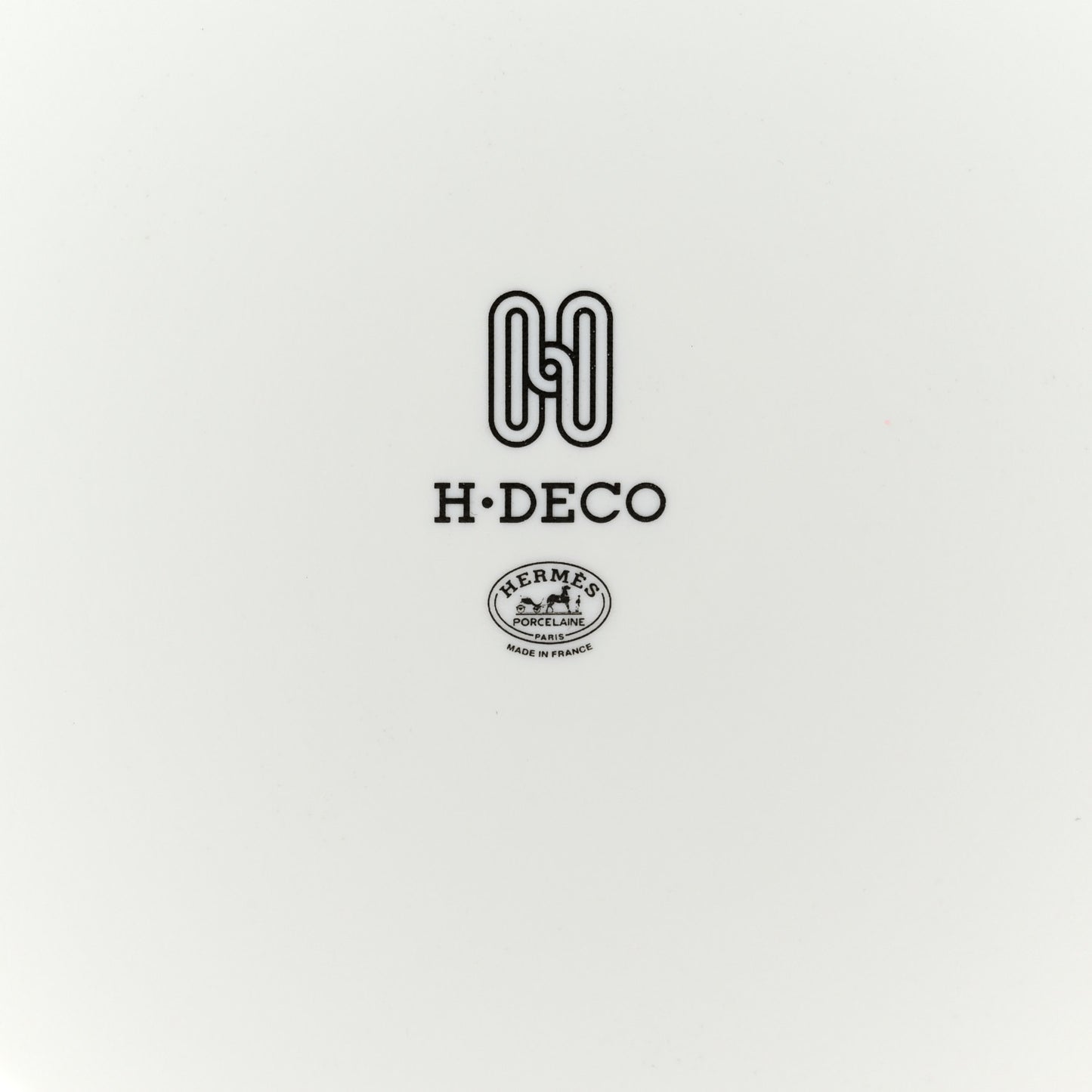 Porcelain H Deco Small Bowl Black