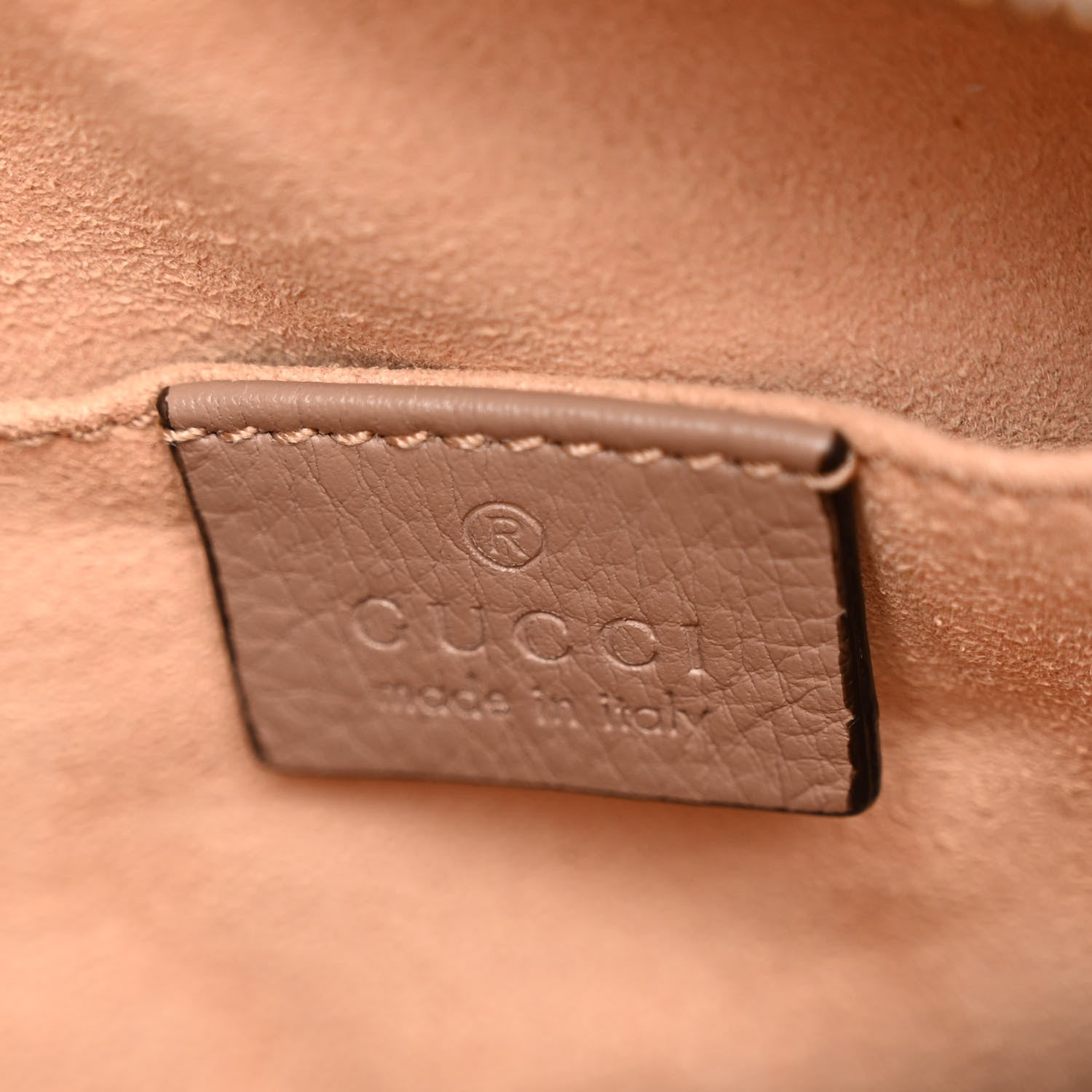 Gucci Calfskin Matelasse Mini GG Marmont Chain Shoulder Bag Porcelain Rose 6 of 10