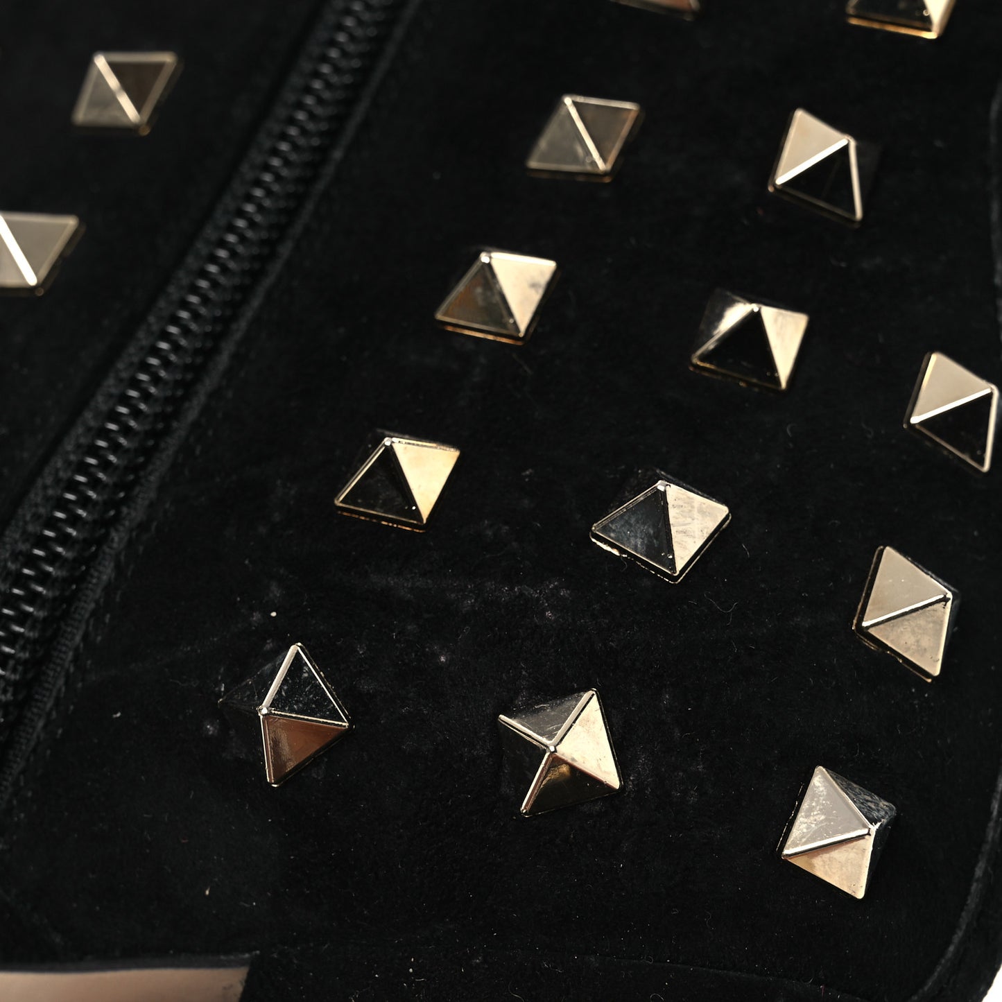 Suede Rockstud 100 Ankle Boots 38 Black