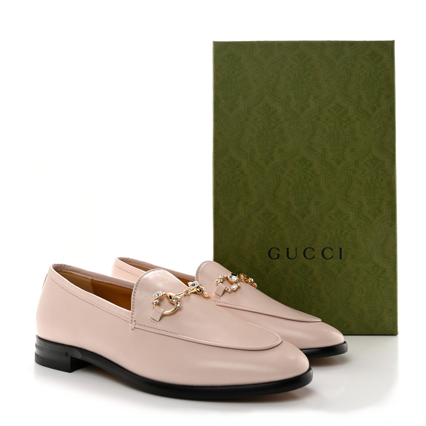 Malaga Kid 70 Cyrstal Horsebit Jordaan Loafers 38 Pink Hibiscus