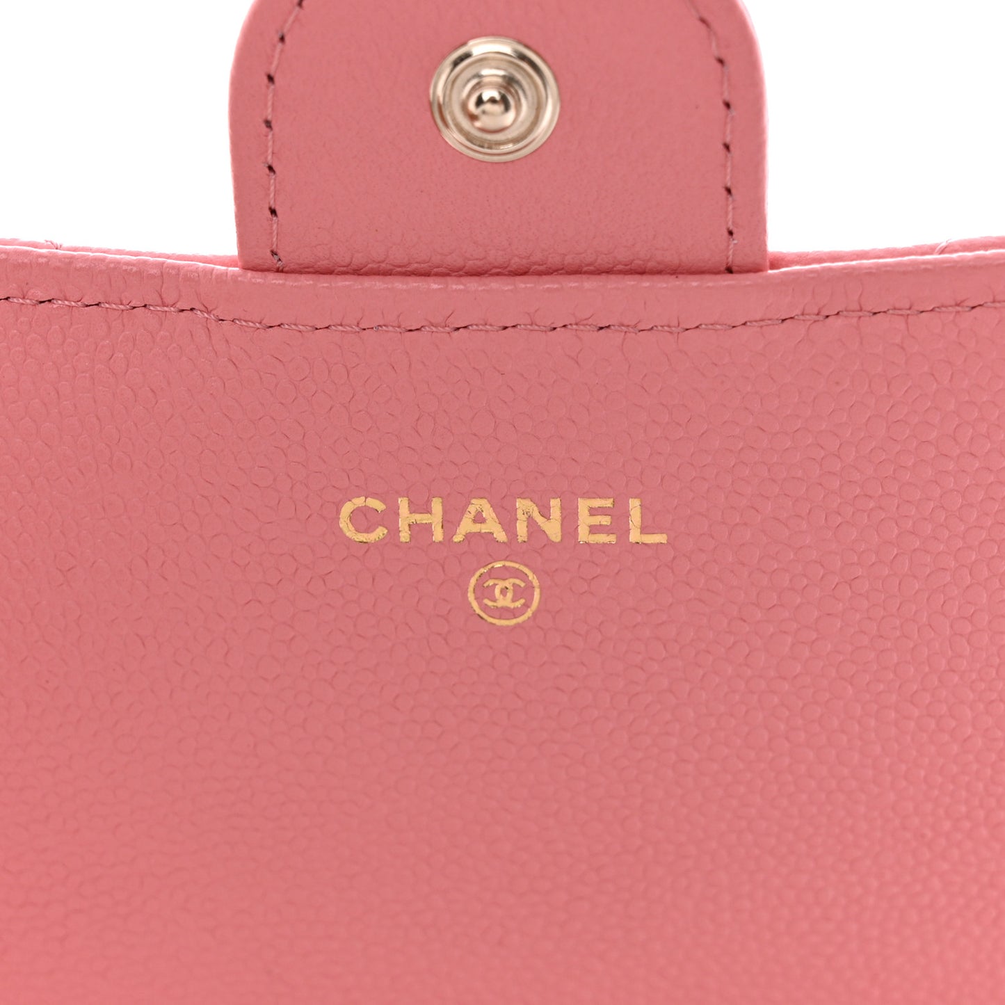 Caviar Quilted Large Gusset Flap Wallet Pink