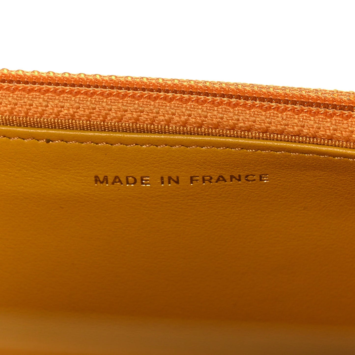Caviar Quilted Boy Wallet On Chain WOC Yellow