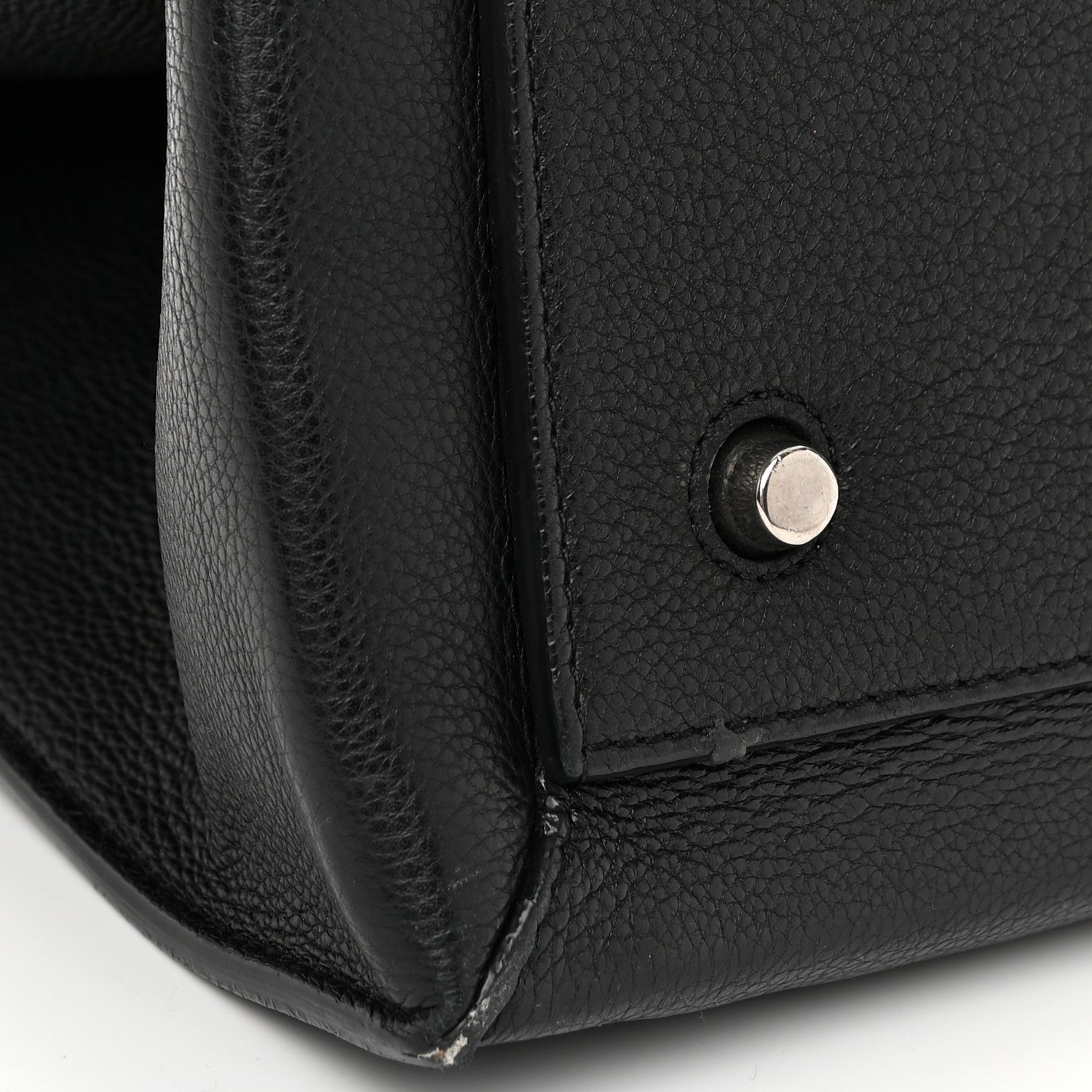 Celine Grained Calfskin Medium Edge Shoulder Bag Black 12 of 12