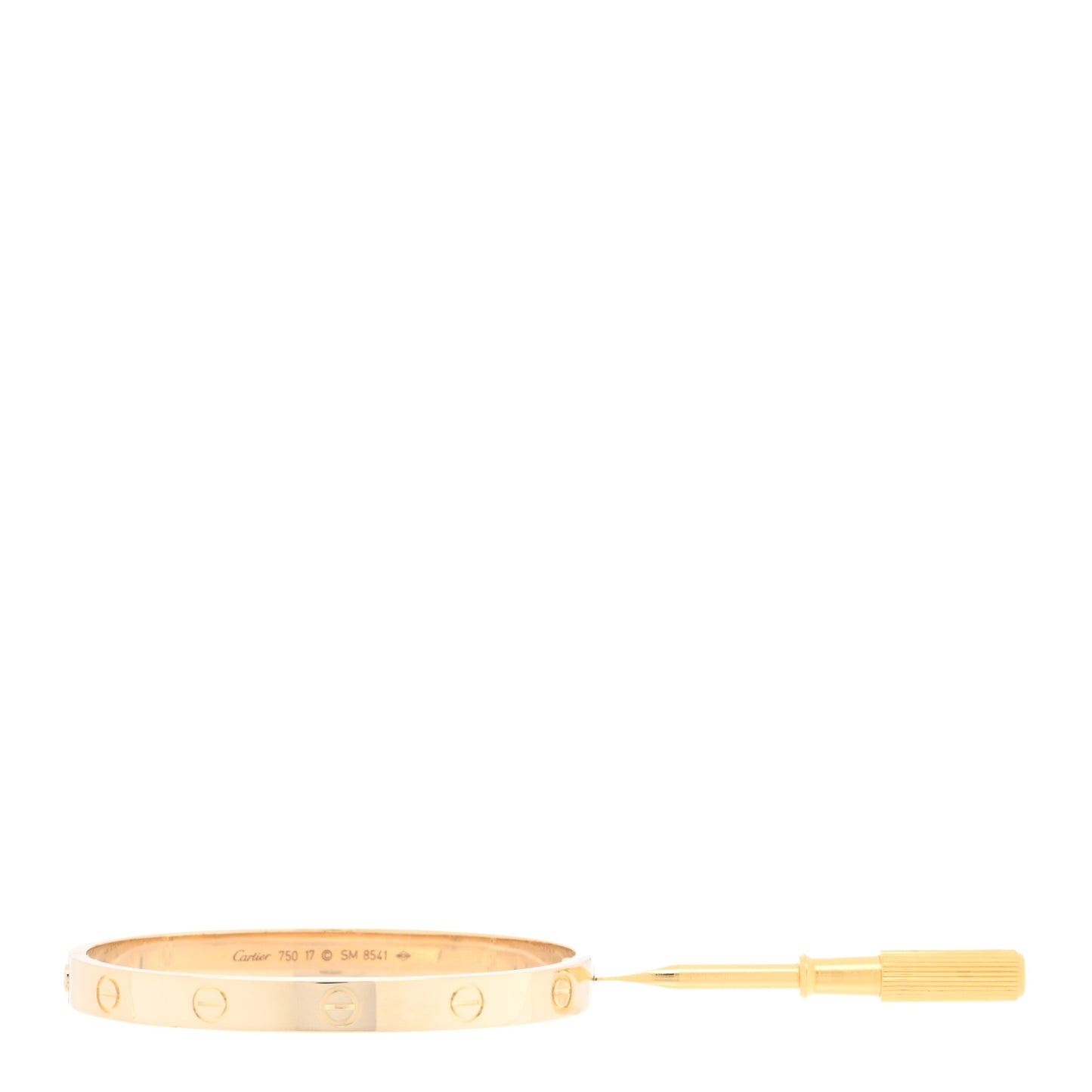 18K Yellow Gold LOVE Bracelet 17