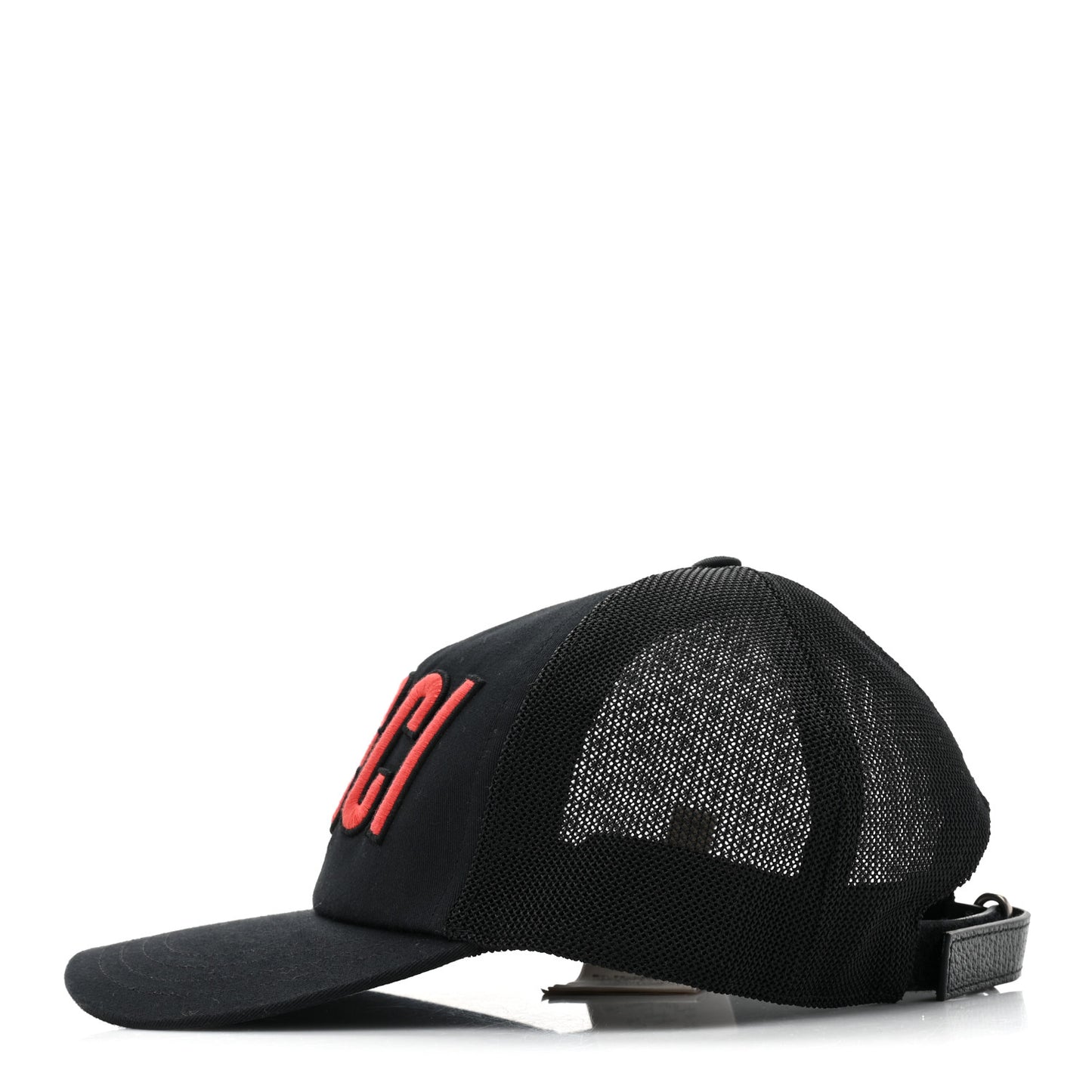Logo Patch Baseball Hat L Black Red