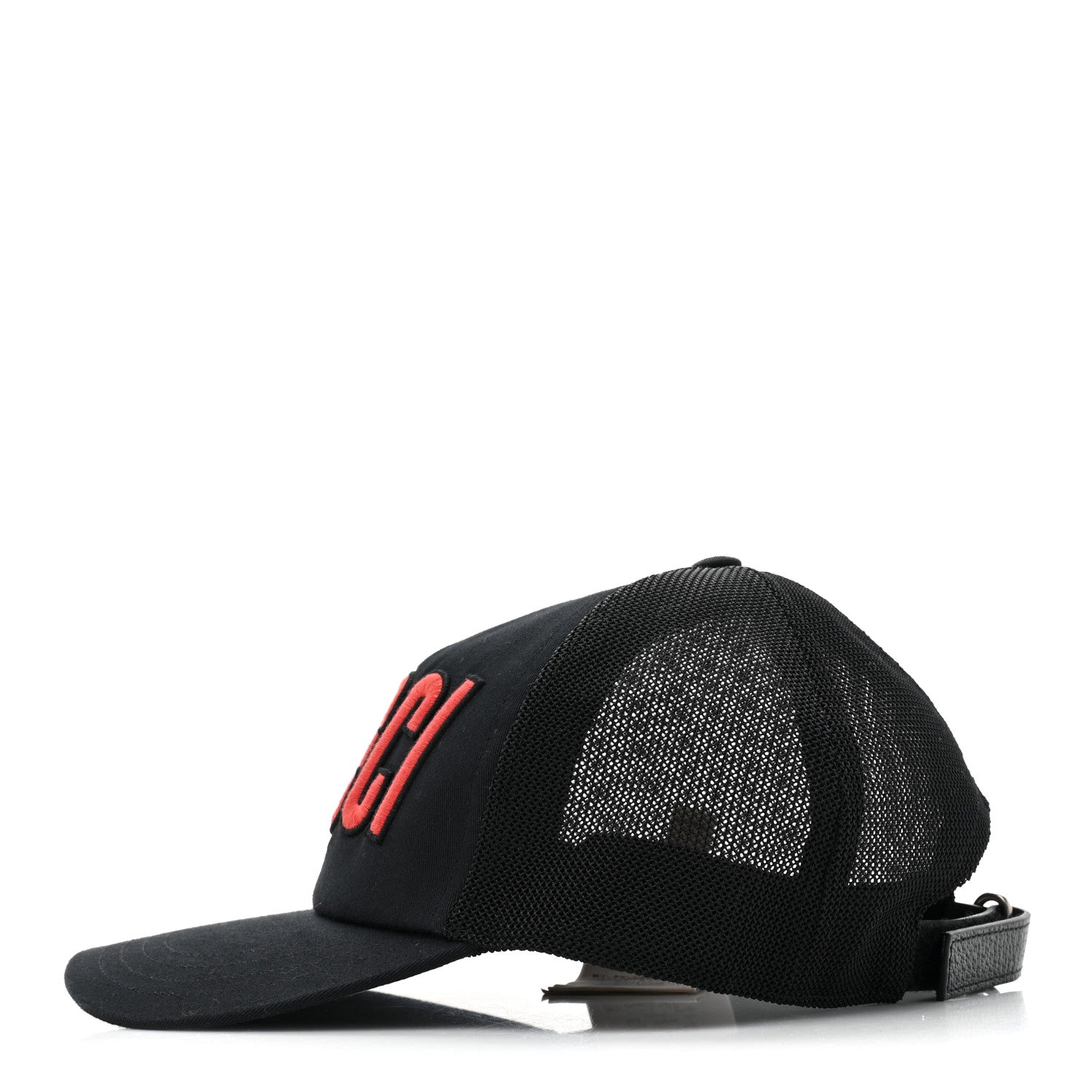Gucci Logo Patch Baseball Hat L Black Red 3 of 9