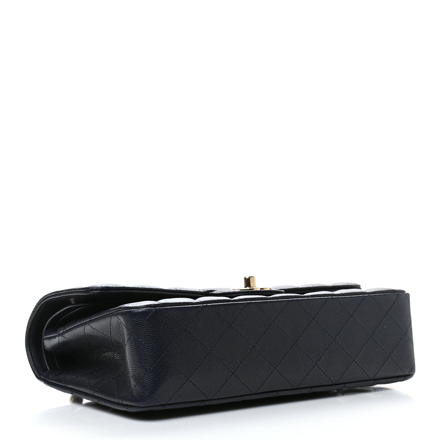 Chanel Caviar Quilted Medium Double Flap Navy 4 of 12