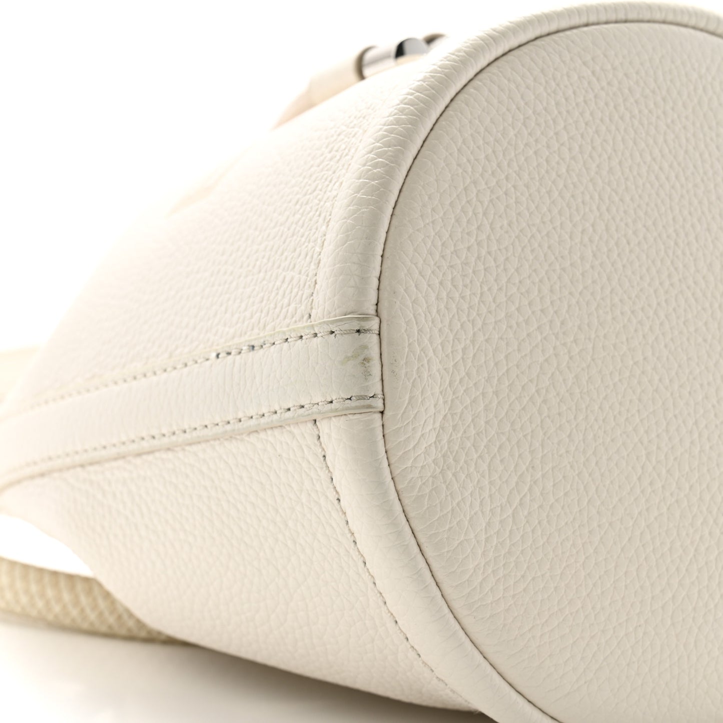 Grained Calfskin The Mini Bucket Bag Cotton