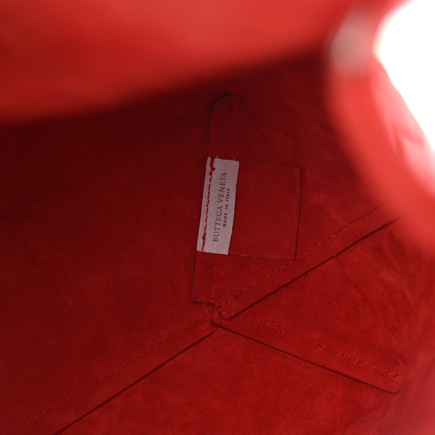 Nappa Intrecciato Tote Red