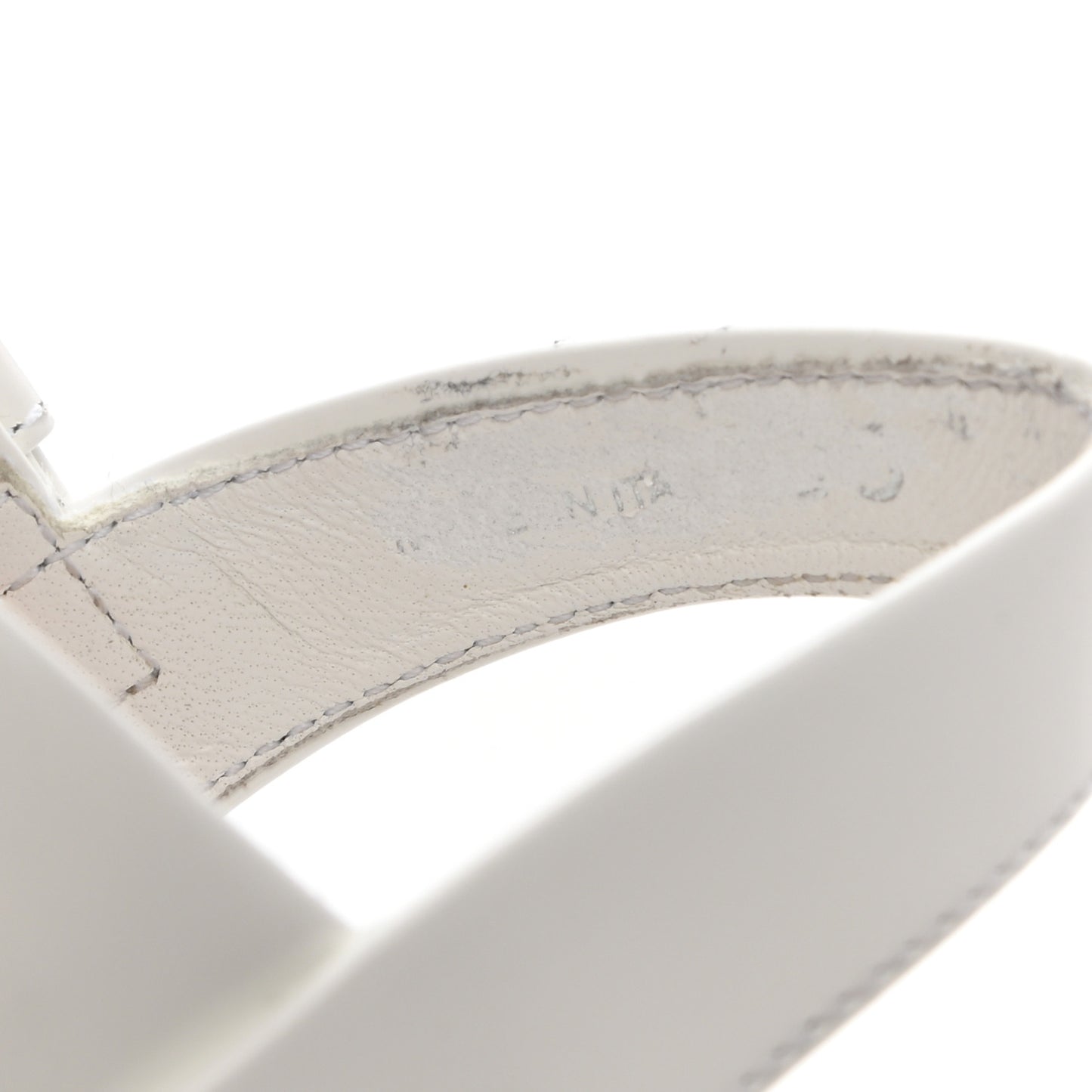 Spazzolato Monolith 55mm Sandals 35 White