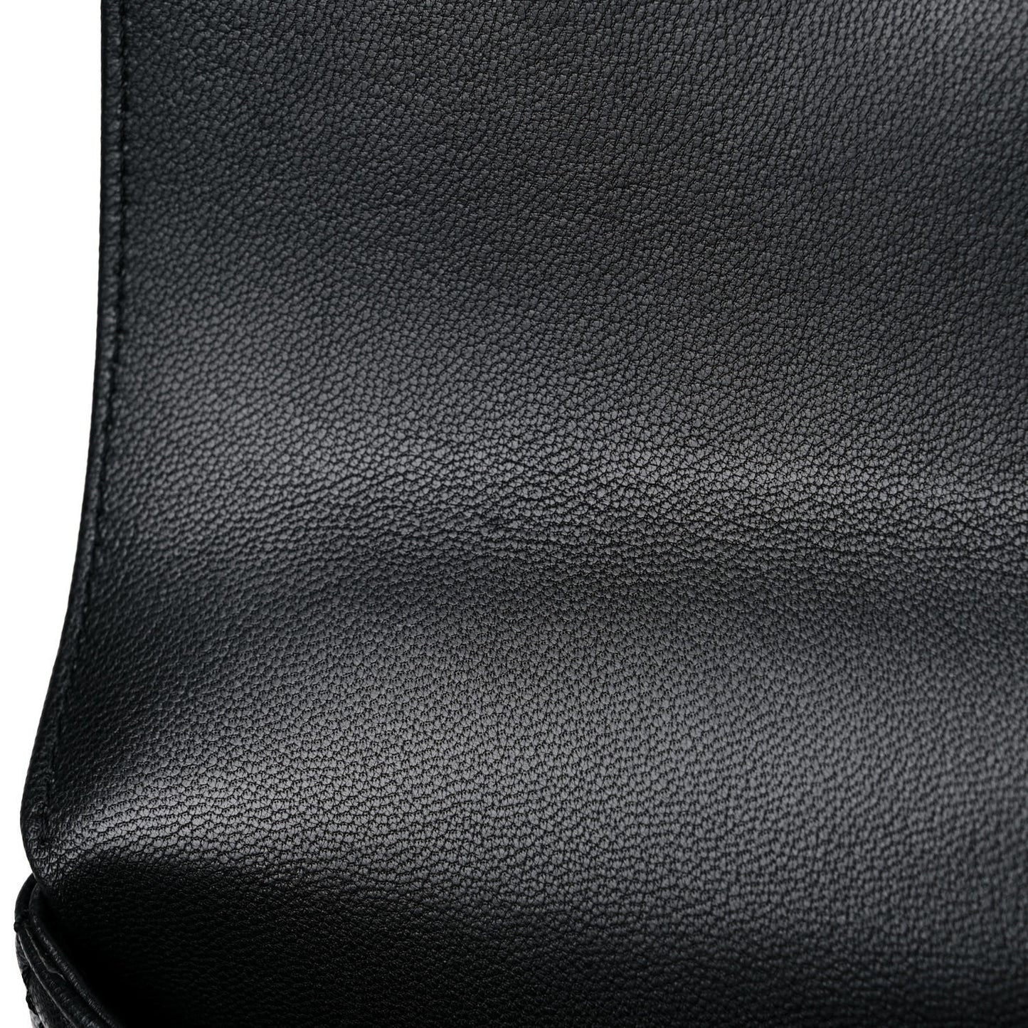 Goatskin Quilted Rainbow Extra Mini Coco Handle Flap Black
