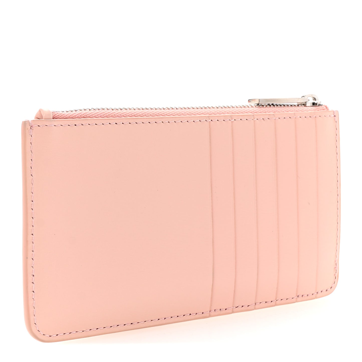 Calfskin Gancini Card Holder Pink