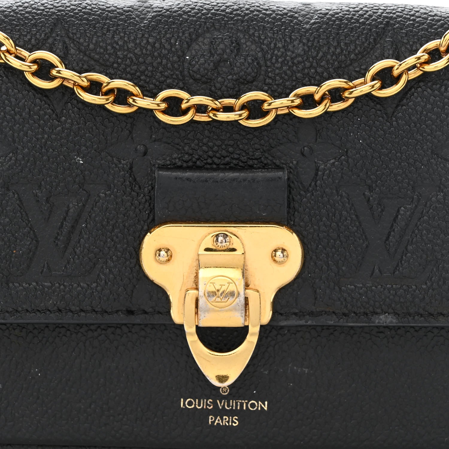 Louis Vuitton Empreinte Vavin Chain Wallet Black 8 of 11