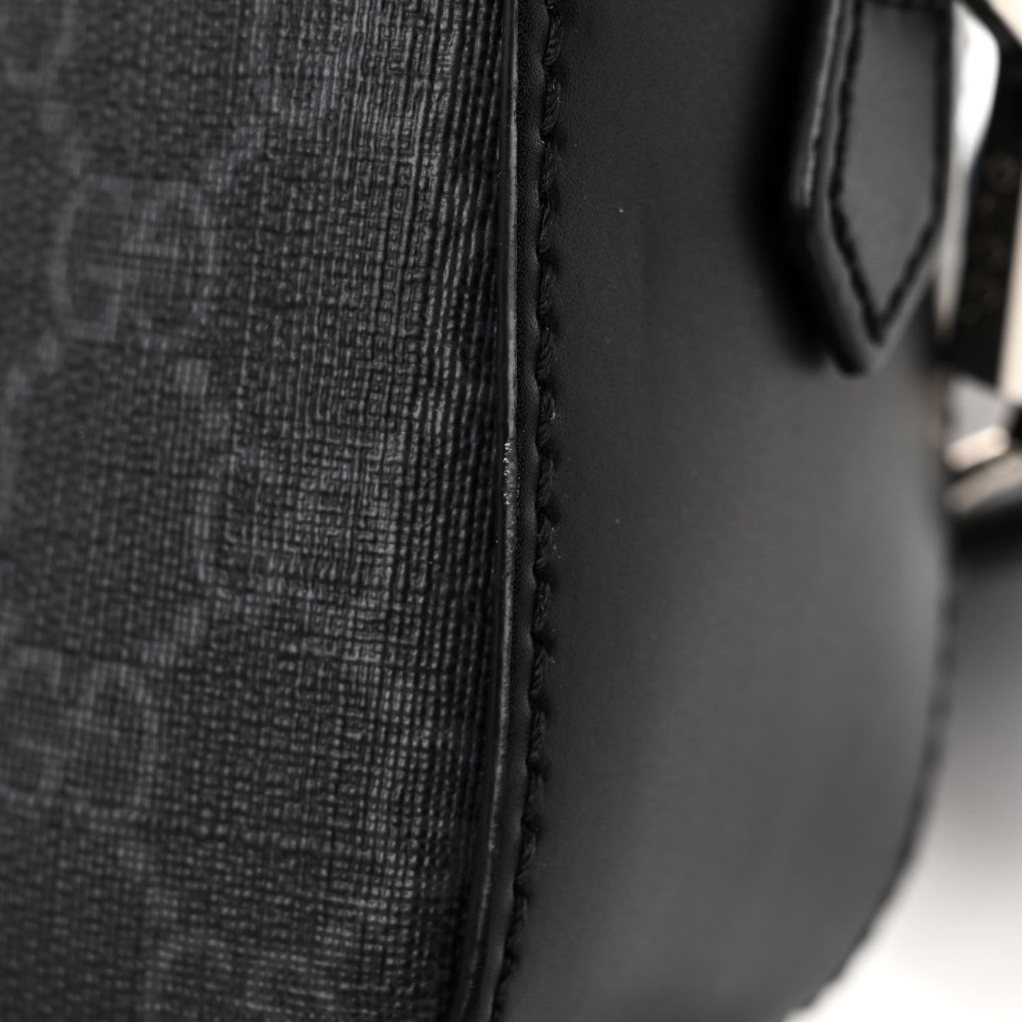 GG Supreme Monogram Web Shoulder Bag Black Grey