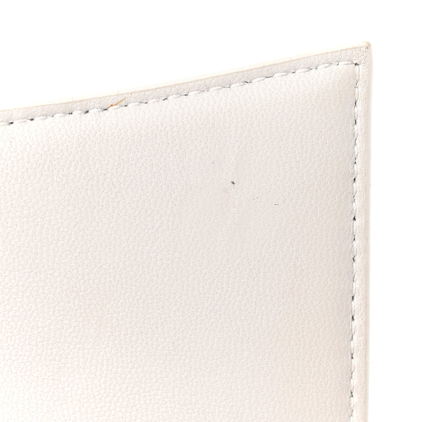 Shiny Calfskin Crocodile Embossed Hourglass Chain Bag White