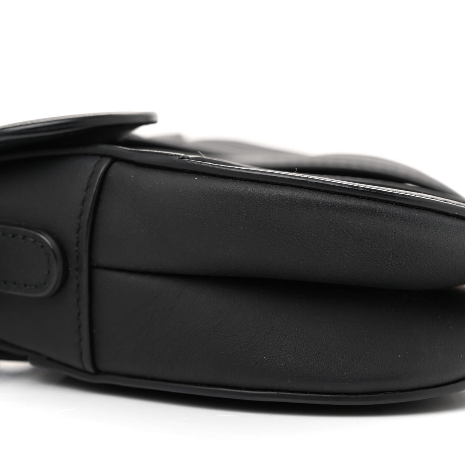 Christian Dior Ultra Matte Calfskin Mini Saddle Bag Black 8 of 9