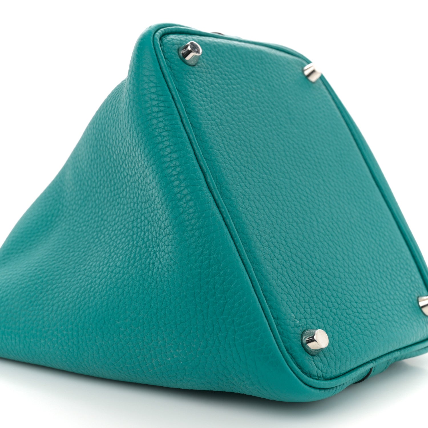 Hermes Taurillon Clemence Picotin Lock 18 PM Bleu Paon 9 of 10