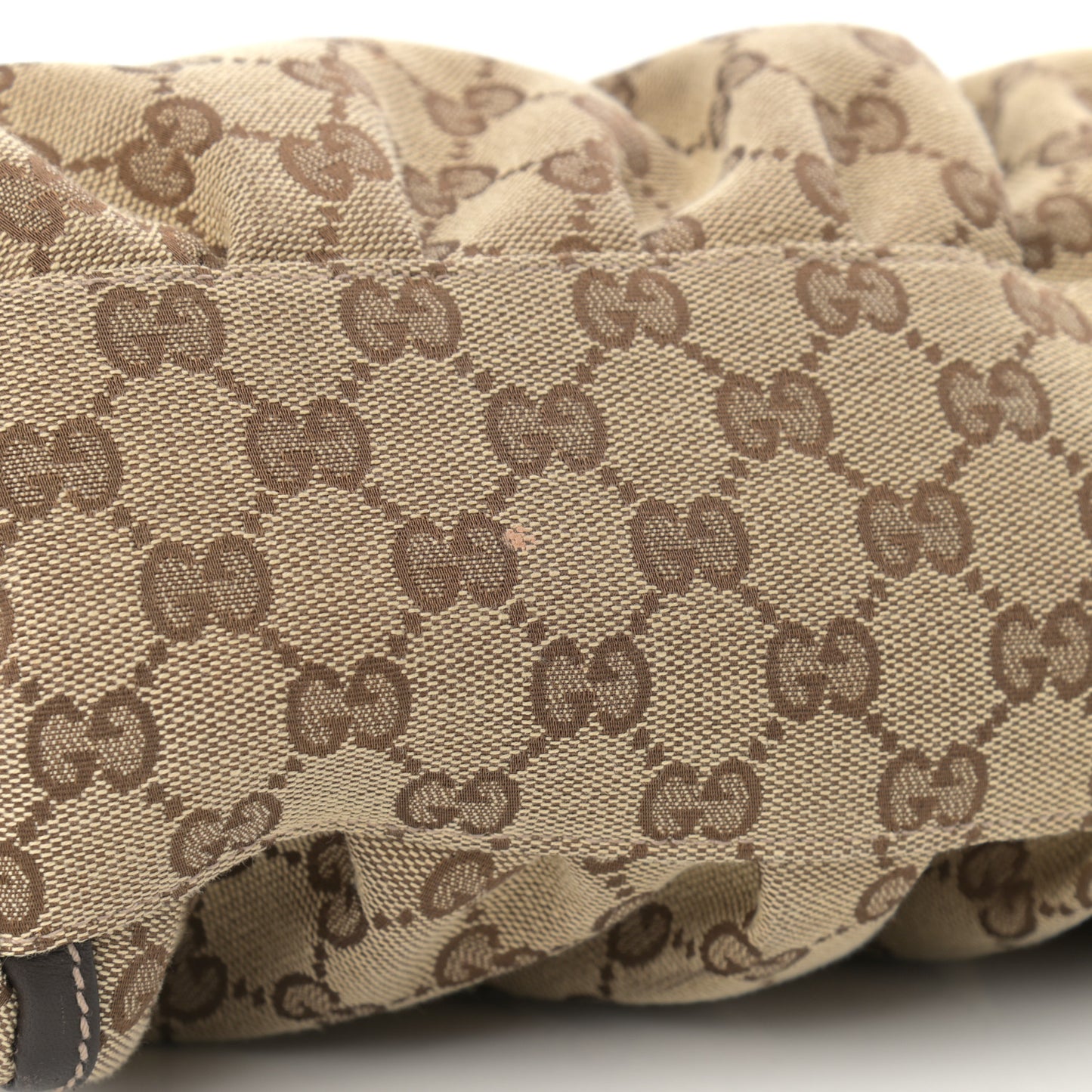 Monogram Medium D Gold Ring Hobo Dark Brown