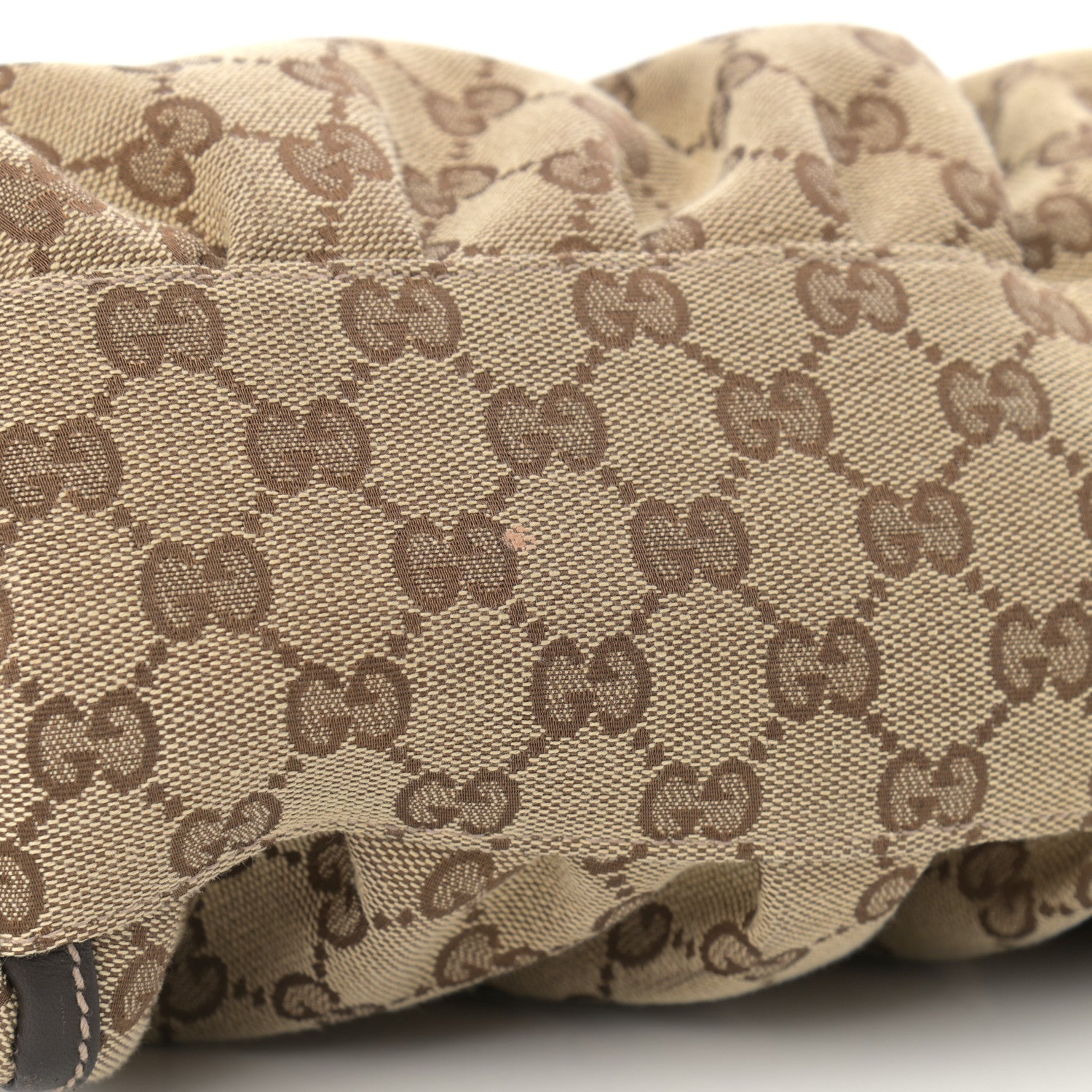 Gucci Monogram Medium D Gold Ring Hobo Dark Brown 12 of 12