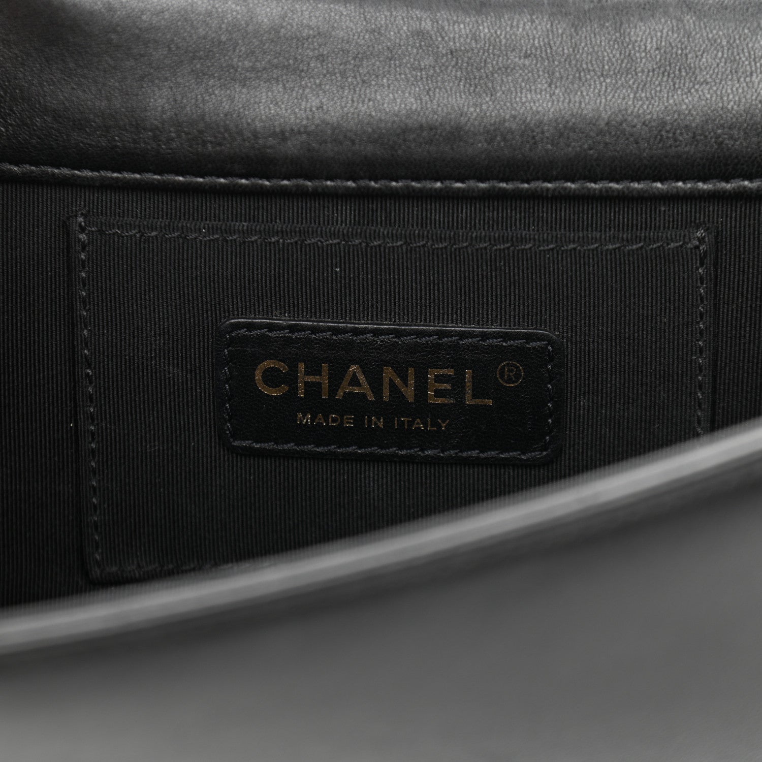 Chanel Lambskin Quilted Horizontal Boy Brick Studded Flap Black 6 of 15