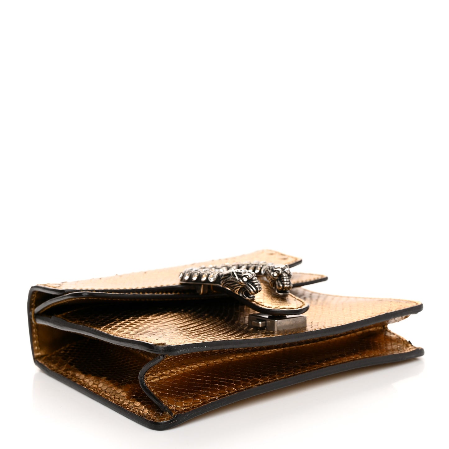Snakeskin Mini Dionysus Shoulder Bag Gold