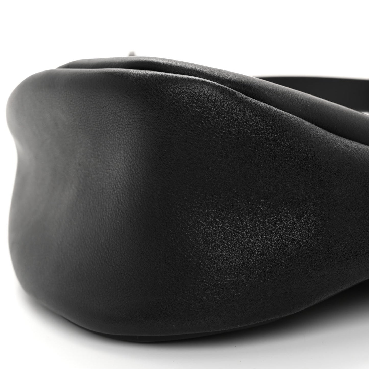 Smooth Calfskin Small Slouchy Banana Bag Black