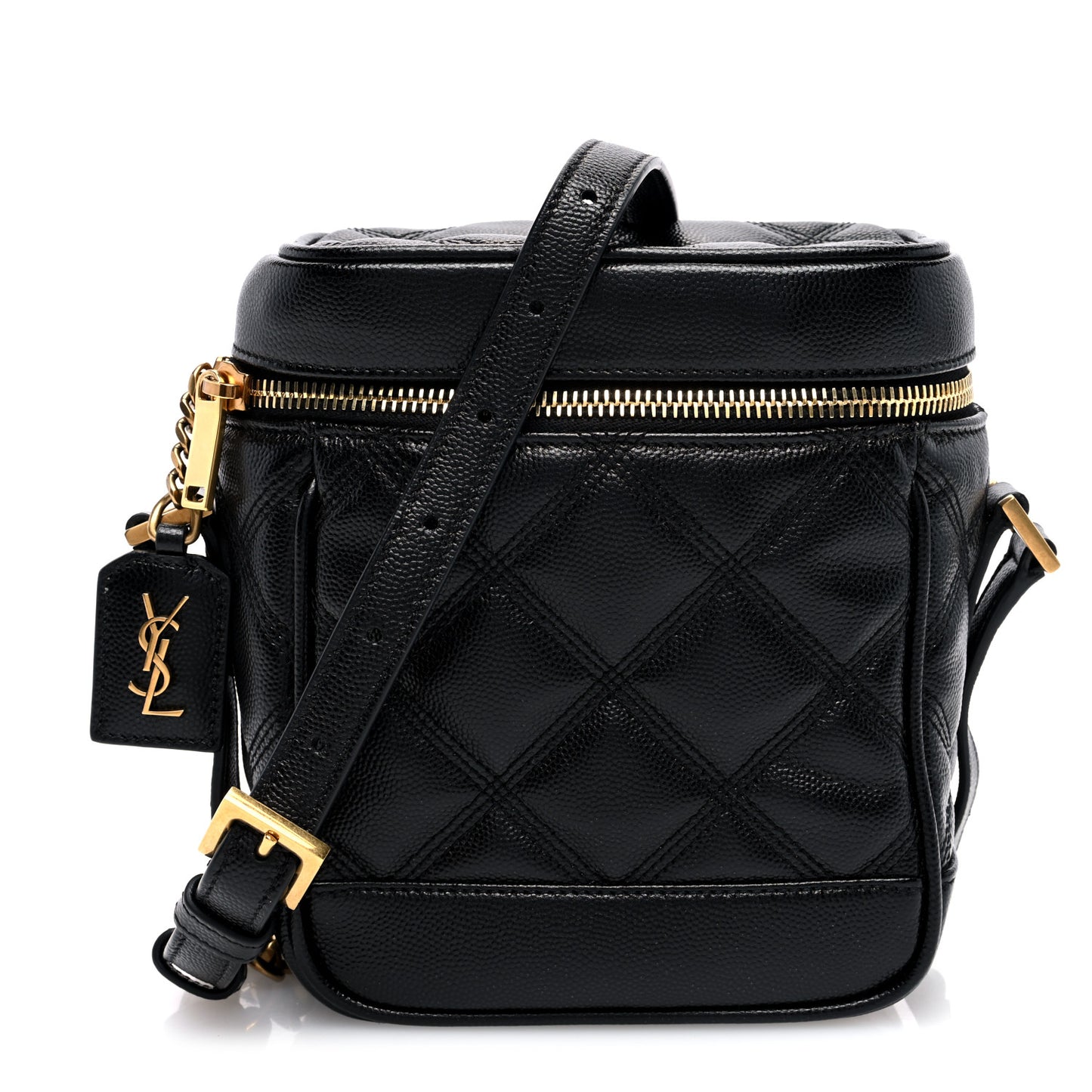 Grain de Poudre Quilted 80's Vanity Bag Black