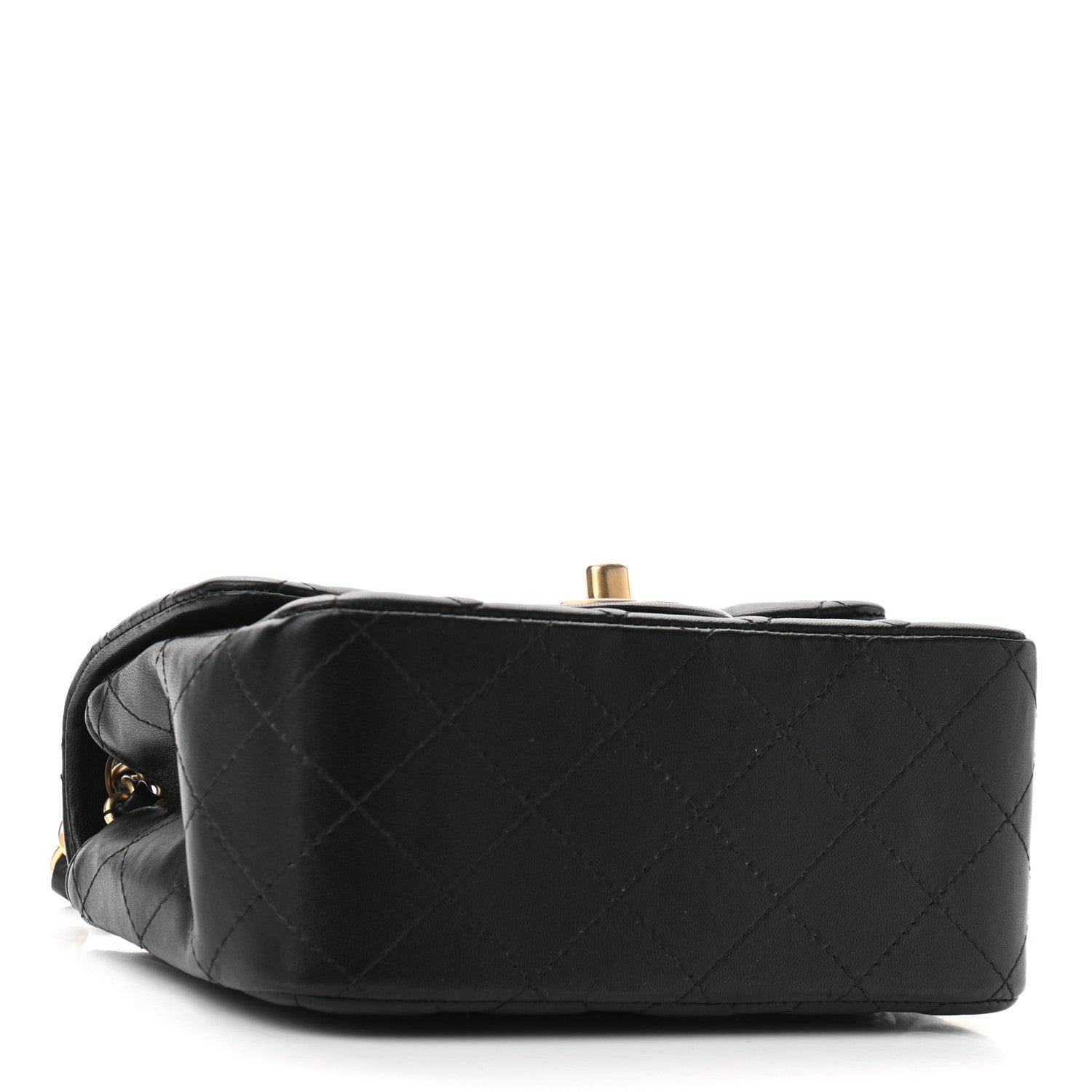 Chanel Lambskin Quilted Mini Square Flap Black 4 of 11