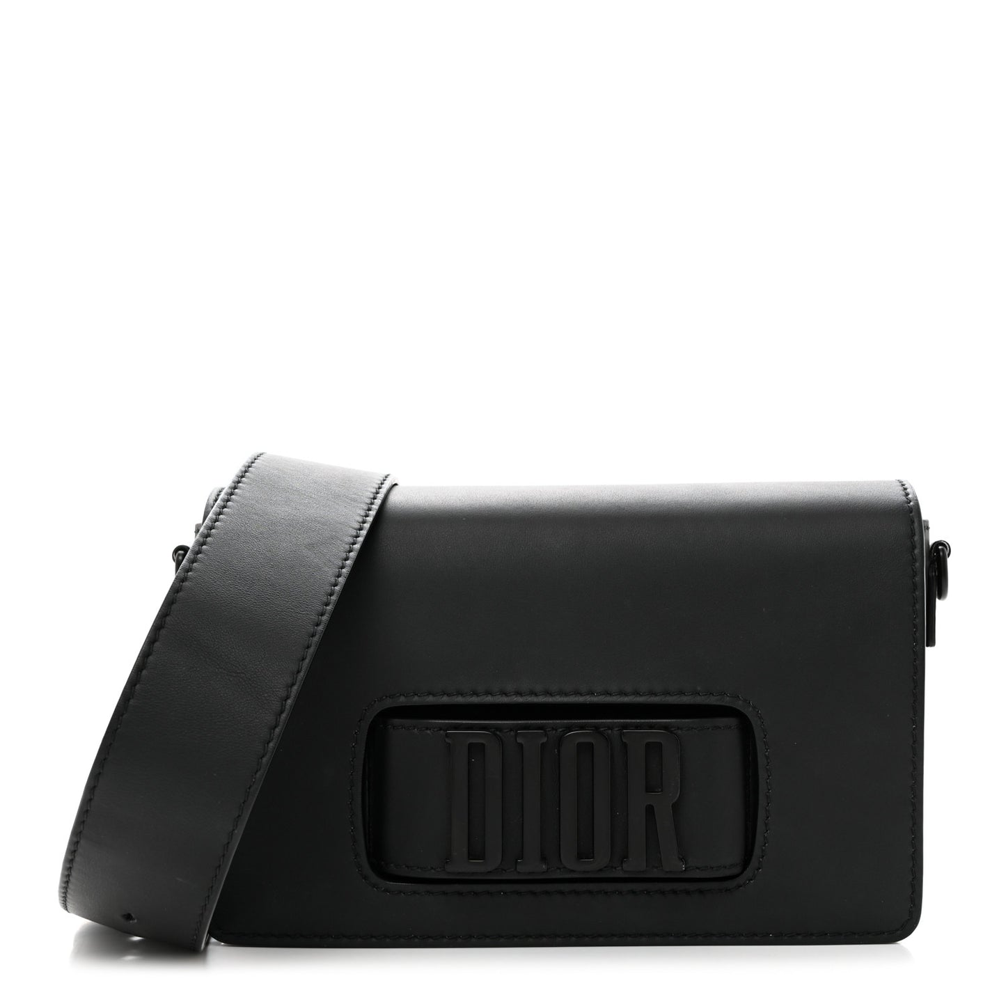 Ultra Matte Calfskin Dio(r)evolution Flap Bag Black