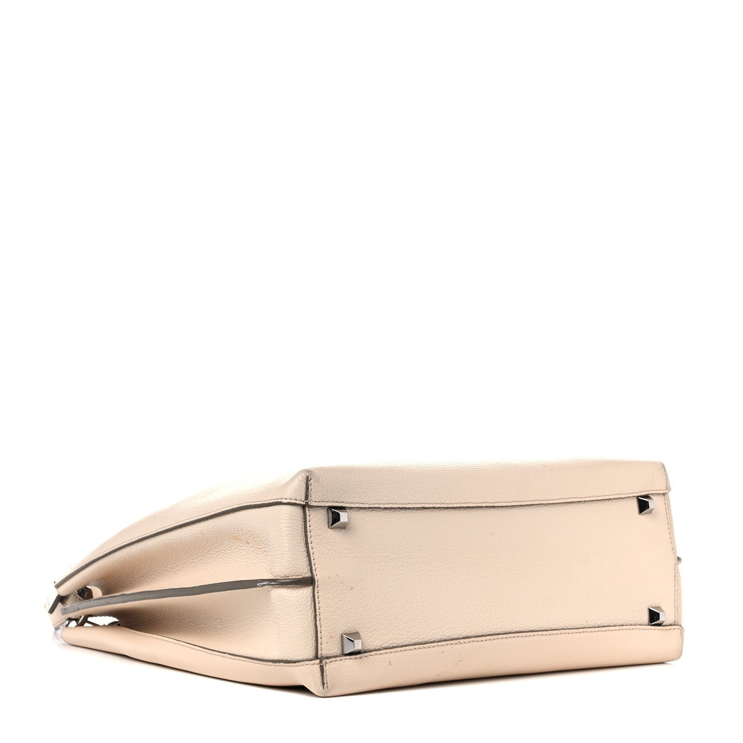 Grained Calfskin Large Milla Hobo Natural