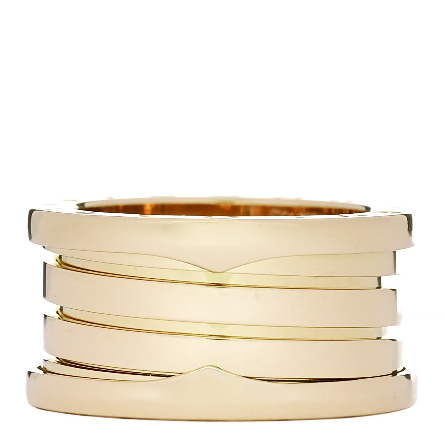 Bulgari 18K Yellow Gold B.Zero1 Four-Band Ring 52 6 3 of 6