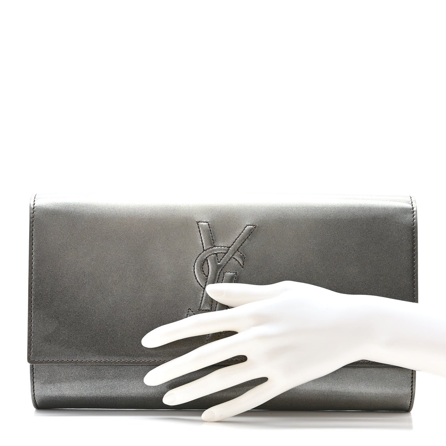 Patent Large Belle De Jour Clutch Grey