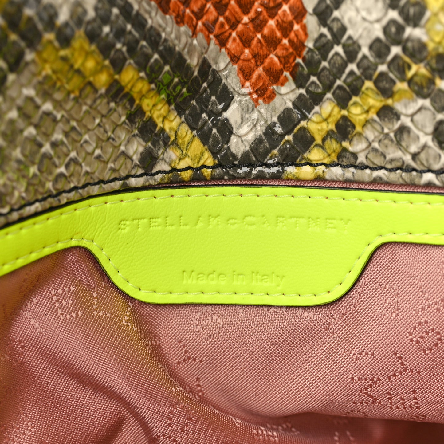 Eco Python Mini Falabella Tote Banana