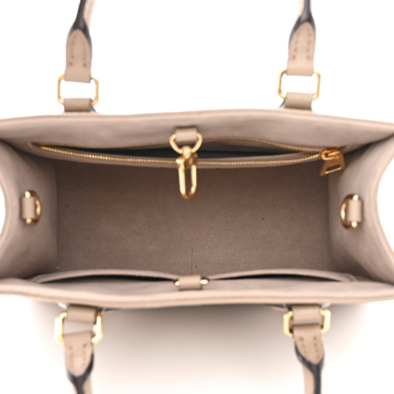 Louis Vuitton Empreinte Monogram Giant Onthego PM Tourterelle Creme 5 of 11