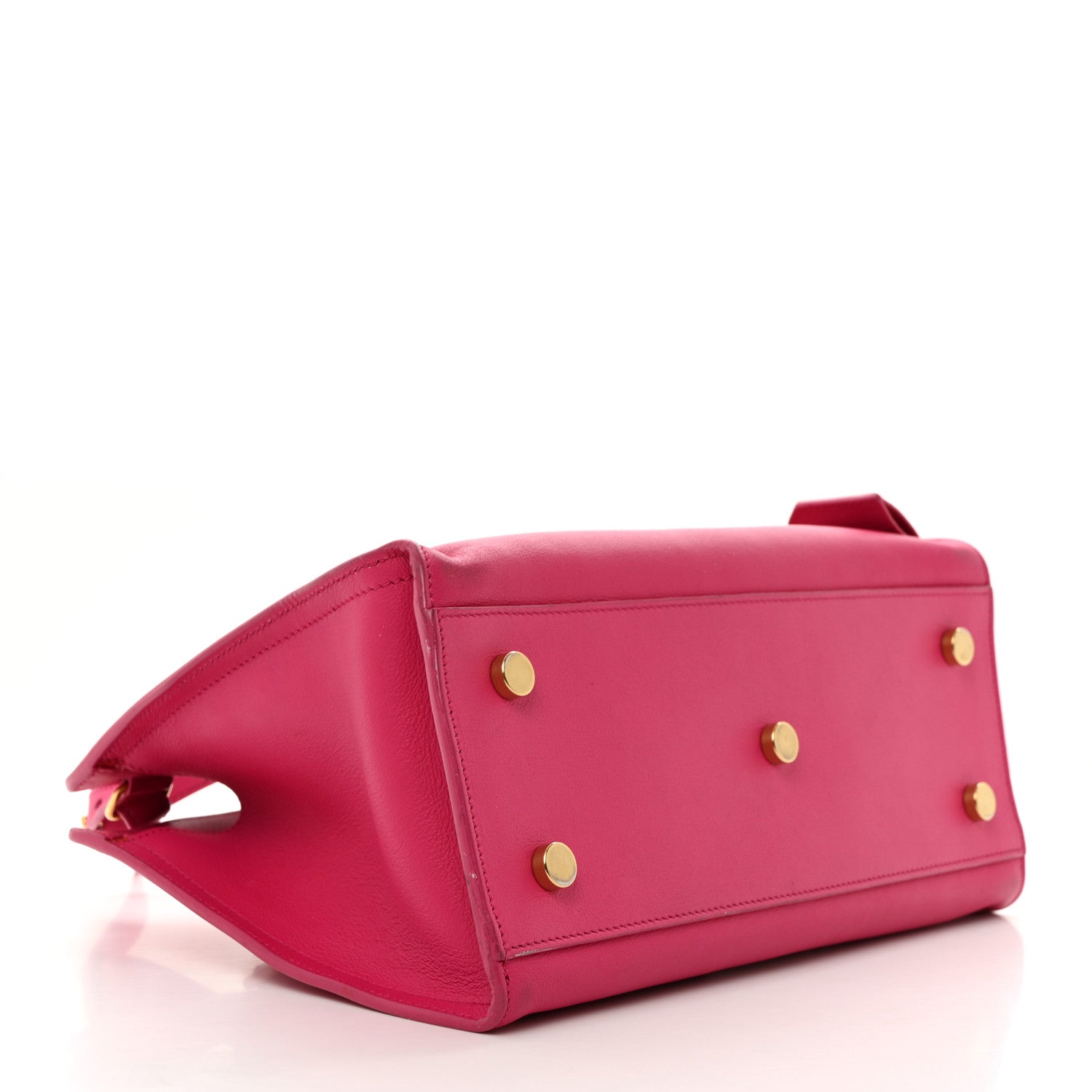Saint Laurent Calfskin Baby Monogram Cabas Fuchsia 4 of 14