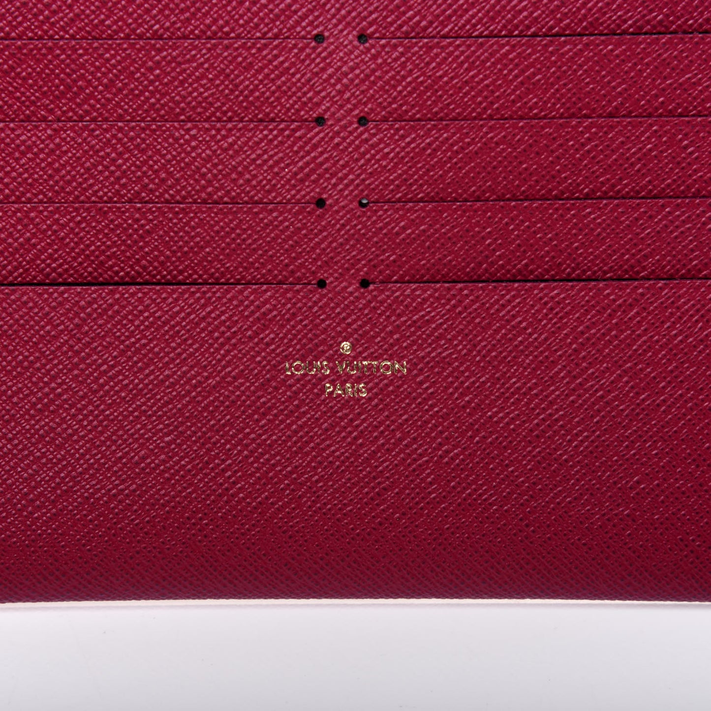 Calfskin Felicie Card Holder Insert Fuchsia