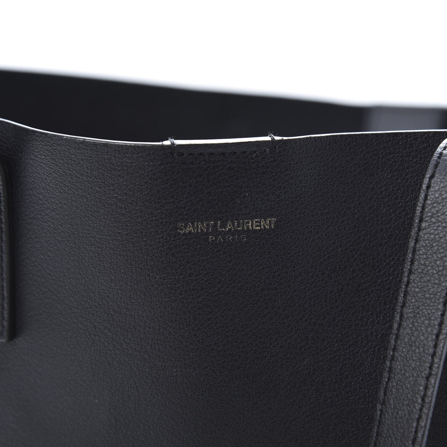 Calfskin Large Shopping Tote Black
