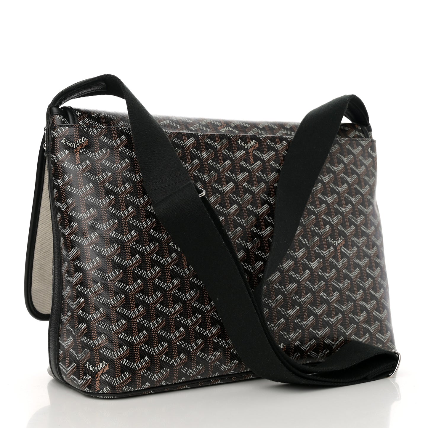 Goyardine Capetien Messenger Bag Black