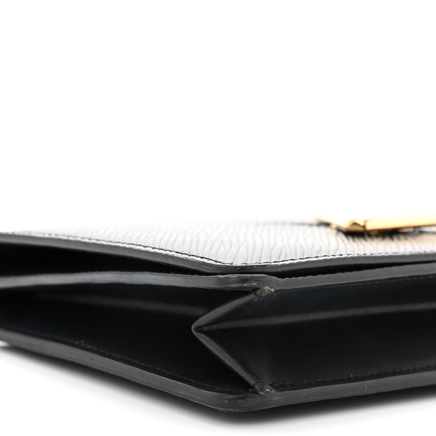Epi Twist Belt Chain Wallet Black